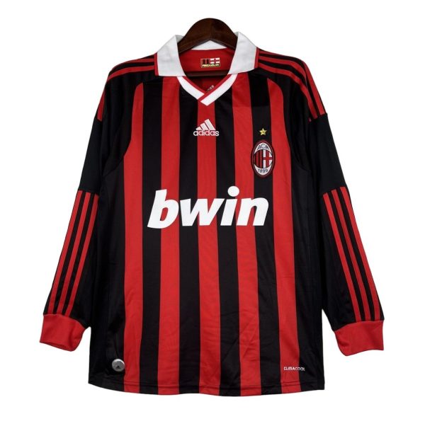 Camiseta retro AC Milan 09/10 1ª equipación manga larga