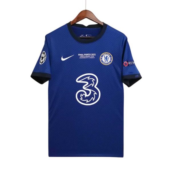Chelsea FC 20/21 retro home shirt Champions League final edition