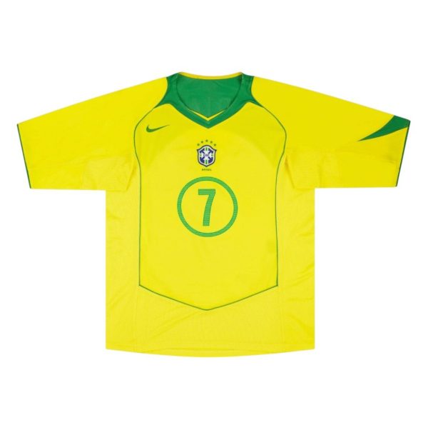Camiseta Brasil 2004 talla niño 1ª equipación
