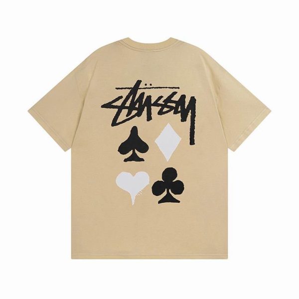 T-shirt STÜSSY Beige POKER