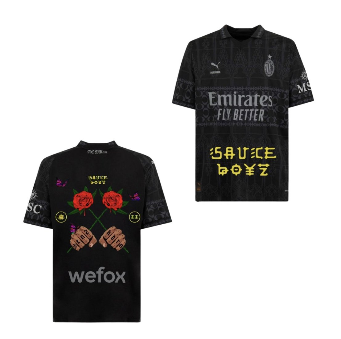 AC Milan Pleasures x ELADIO CARRIÓN special edition shirt