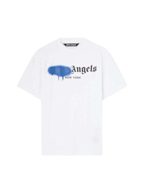 T-shirt Palm Angels Graffiti Blue