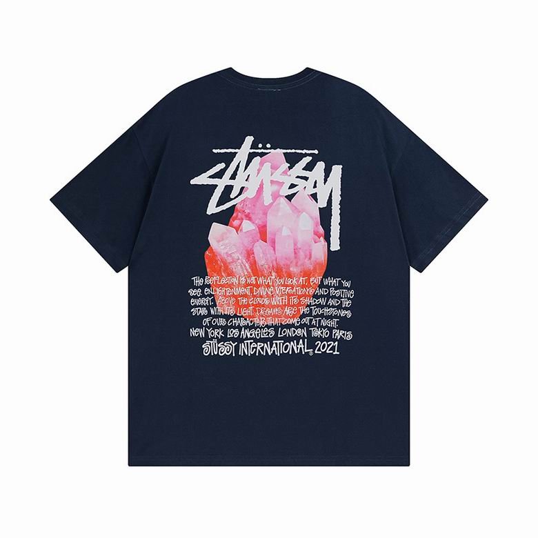 T-shirt StÜssy bleu marine