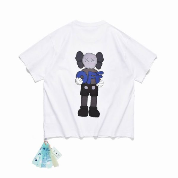 T-shirt Off-White Oversize blanc x KAWS