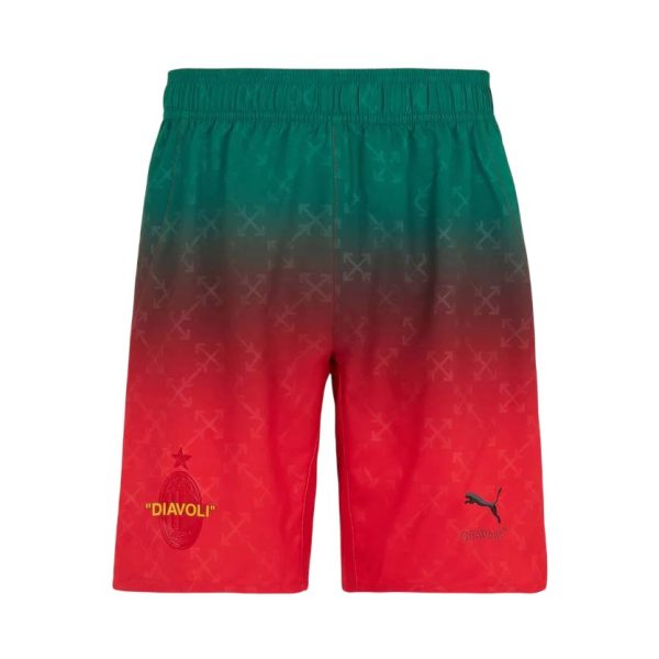 Short AC Milan rouge x OFF-WHITE