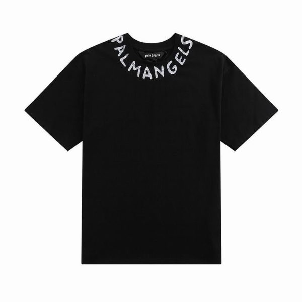 Camiseta Palm Angels Negra Cuello