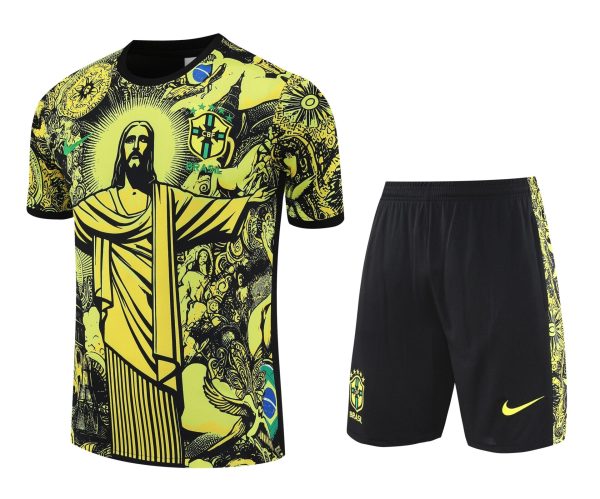 Ensemble d'échauffement Brésil Rio de Janeiro jaune