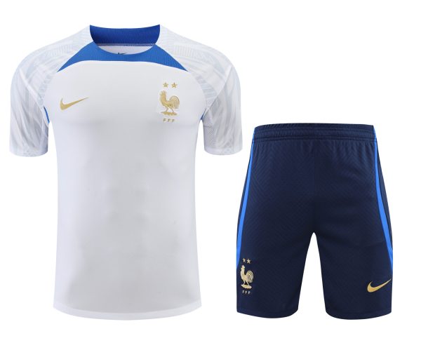 Conjunto de calentamiento Francia blanco
