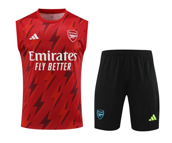 Ensemble débardeur Arsenal rouge éclairs