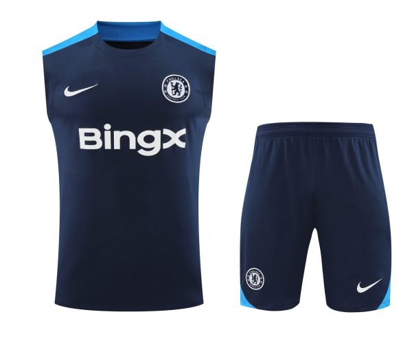 Chelsea dark blue sleeveless kit