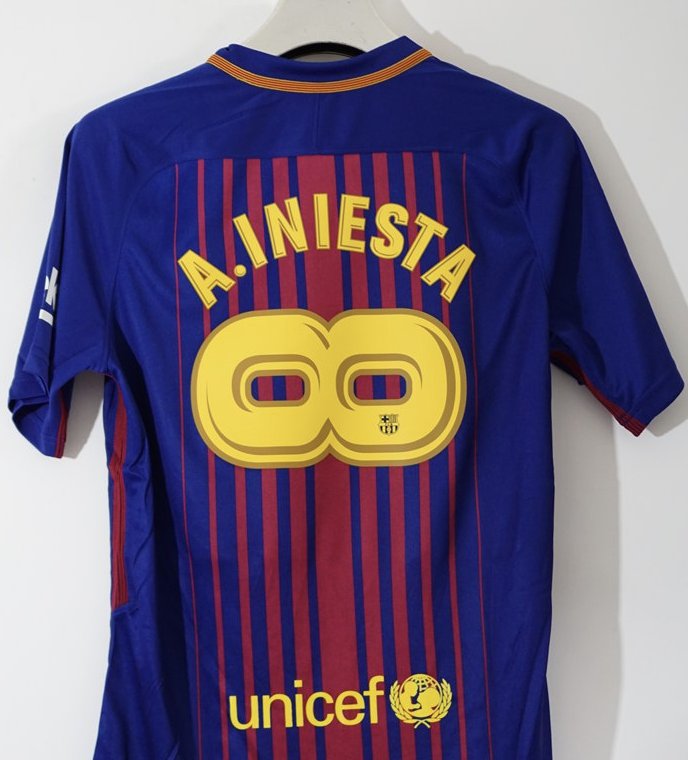 FC Barcelona retro shirt Iniesta Infinito edition, image 2