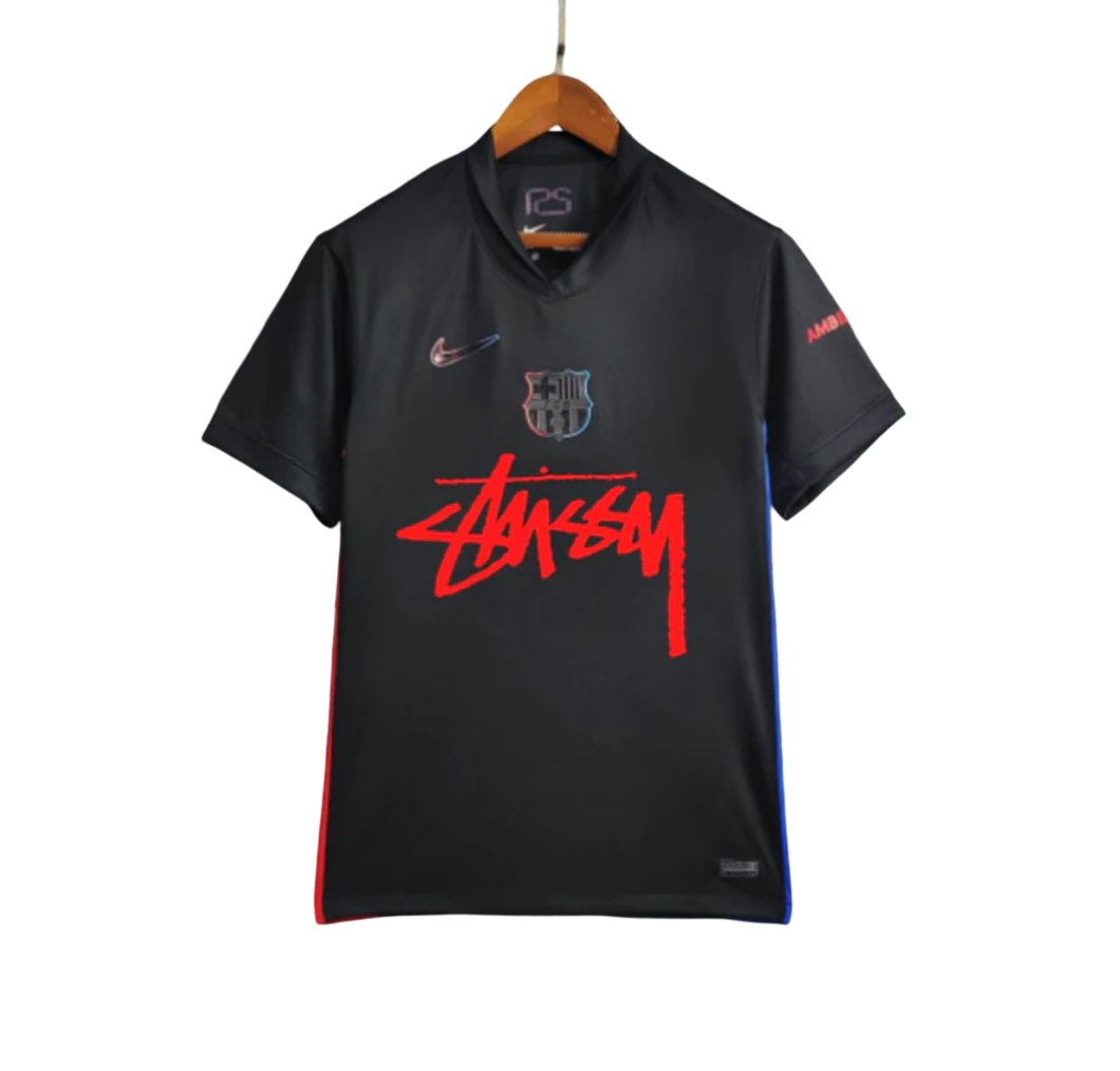 FC Barcelona concept shirt x Stussy