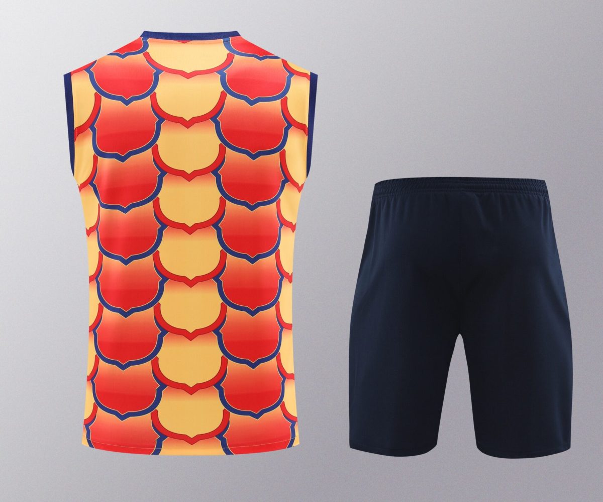 Ensemble débardeur FC Barcelona jaune et orange écussons, image 3